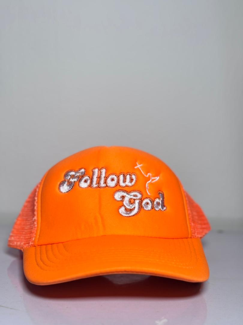 FOLLOW GOD - ORANGE TEE